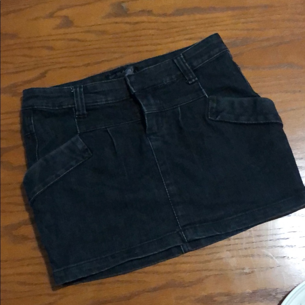 MP BLACK metro park black denim skirt
